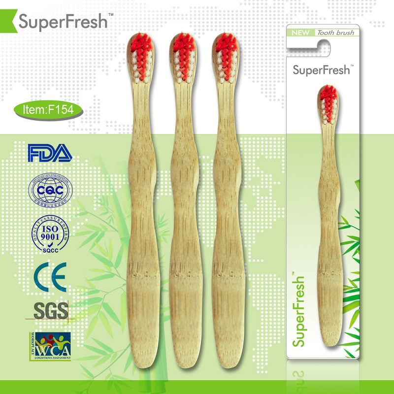 Kids Bamboo Toothbrush Model F154